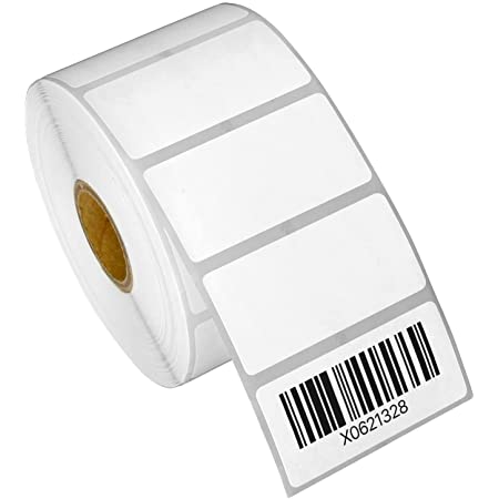 Etiqueta blanca Auto adhesiva 2x1 pulgadas (51x25 mm) Térmica Directa